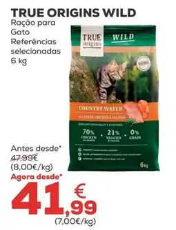 Kiwoko true origins wild ração para gato promoção