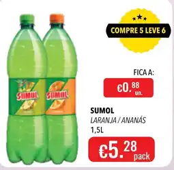Central Cash Sumol laranja/ananas promoção