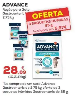 Kiwoko Advance ração para gato gastroenteric promoção