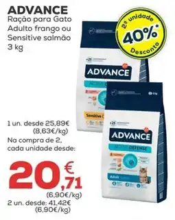 Kiwoko advance ração para gato adulto frango ou sensitive salmão promoção