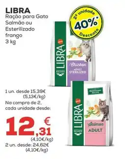 Kiwoko Libra ração para gato salmão ou esterilizado frango promoção
