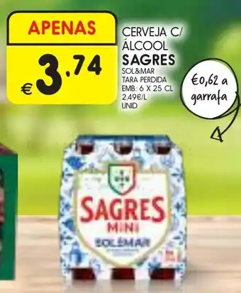 Cerveja c/ álcool sagres