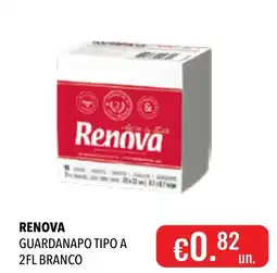 Central Cash Renova guardanapo tipo a 2fl branco promoção