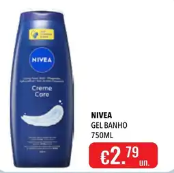 Central Cash nivea gel banho promoção