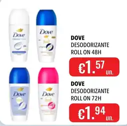 Central Cash dove desodorante roll on 48h promoção