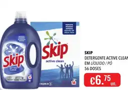 Central Cash Skip detergente active clean promoção