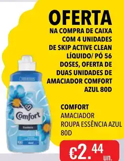 Central Cash Comfort amaciador roupa essência azul 80d promoção