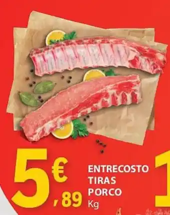E.Leclerc Entrecosto tiras porco promoção