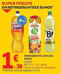 E.Leclerc refrigerante com gás fanta laranja promoção