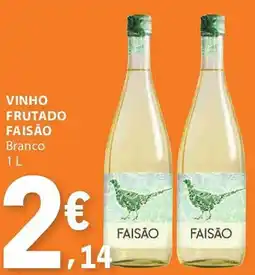 E.Leclerc Vinho frutado faisão branco promoção