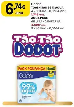 Intermarché Dodot toalhetas 99% agua promoção