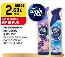 Intermarché Ambi Pur ambientador aerossol desperta primavera flores exóticas promoção