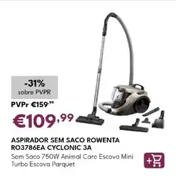 Radio Popular aspirador sem saco rowenta ro3786ea cyclonic 3a promoção