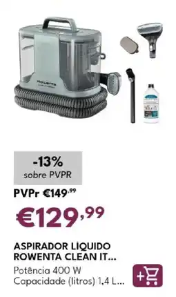 Radio Popular aspirador líquido rowenta clean it... promoção