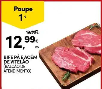 Continente Bife pá e acém de vitelão promoção