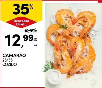Continente Camarão 25/35 Cozido promoção