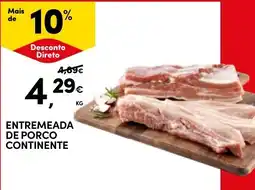 Continente entremeada de porco continente promoção