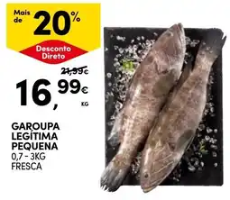 Continente Garoupa legítima pequena promoção