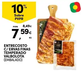 Continente Entrecosto c/ ervas finas temperado valbolota (embalado) promoção