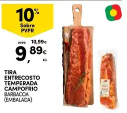 Continente Tira entrecosto temperada campo frio barbacoa (embalada) promoção