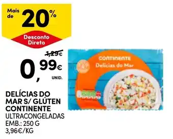 Continente delícias do mar s/ glúten continente promoção