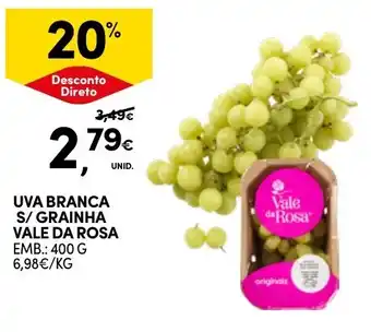 Continente uva branca s/ graina vale da rosa promoção