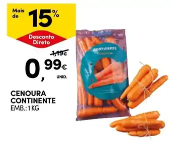 Continente Cenoura continente promoção