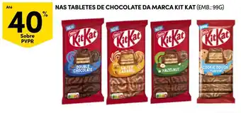 Continente nas tabletes de chocolate da marca kit kat promoção