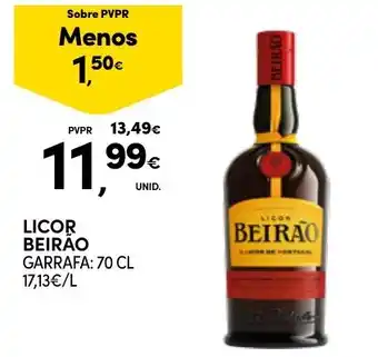 Continente Licor beirão promoção