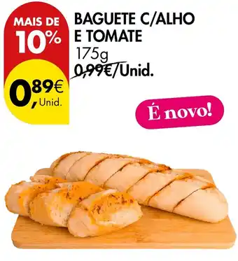 Baguete c/alho e tomate