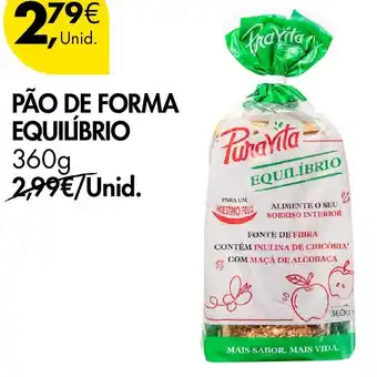 Pão de forma equilíbrio puravita