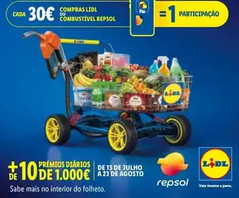 Lidl compras lidl ou combustível repsol promoção