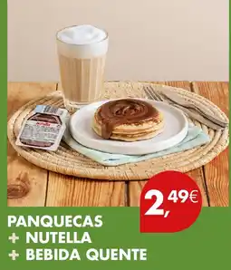 Pingo Doce Panquecas + Nutella + Bebida Quente promoção