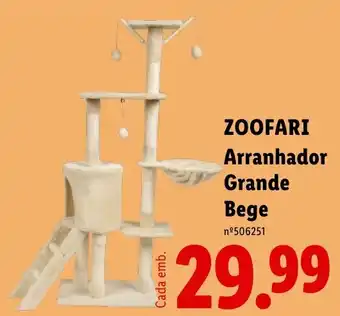 Zoofari arranhador grande bege