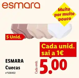 Lidl esmara cuecas promoção