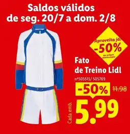 Lidl Fato de Treino Lidl promoção