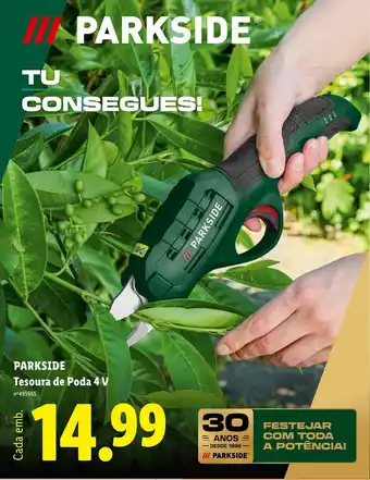 Parkside tesoura de poda 4 v