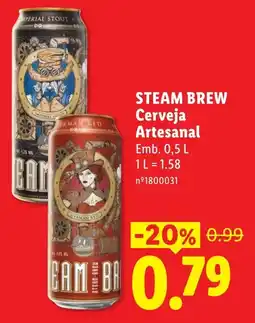 Lidl Steam Brew Cerveja Artesanal promoção