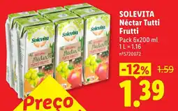Lidl Solevita Néctar Tutti Frutti promoção