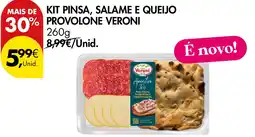 Pingo Doce kit pinsa, salame e queijo provolone veroni promoção