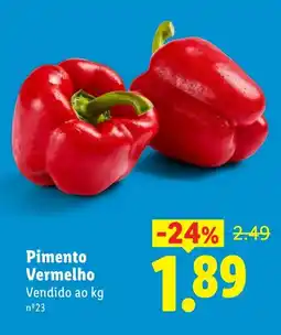 Lidl Pimento Vermelho promoção