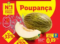 Lidl Melão Verde Nacional promoção
