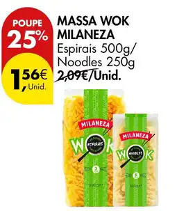 Pingo Doce Massa wok milaneza promoção