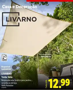 Lidl livarno toldo vela promoção