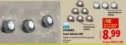 Lidl Livarno luzes solares led promoção