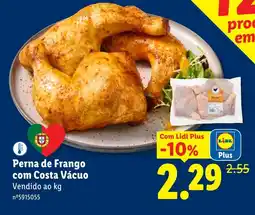 Lidl Perna de frango com costa vácuo promoção