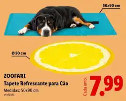 Lidl zoofari tapete refrescante para cão promoção