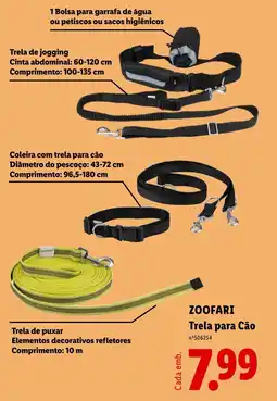Lidl Zoofari trela para cão promoção