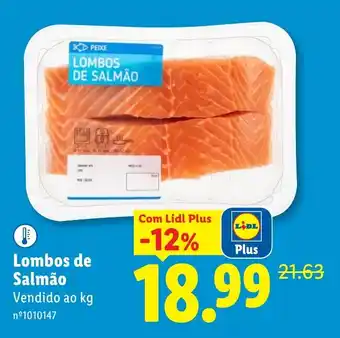 Lidl Lombos de salmão promoção