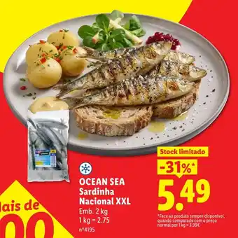 Lidl Ocean Sea Sardinha Nacional XXL promoção